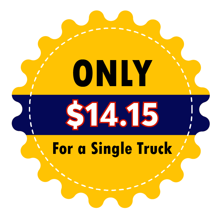 Only  $14.15 for a single truck